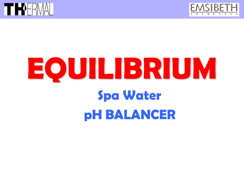 EQUILIBRIUM Spa Water pH BALANCER